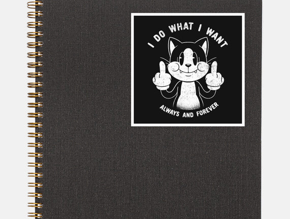 I Do What I Want Funny Cat