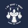 I Do What I Want Funny Cat-Womens-V-Neck-Tee-tobefonseca