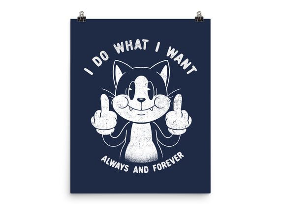 I Do What I Want Funny Cat