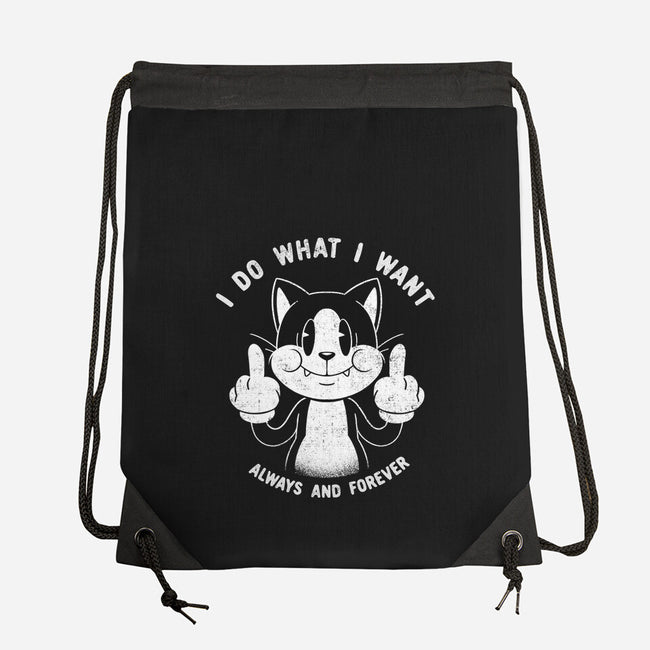 I Do What I Want Funny Cat-None-Drawstring-Bag-tobefonseca