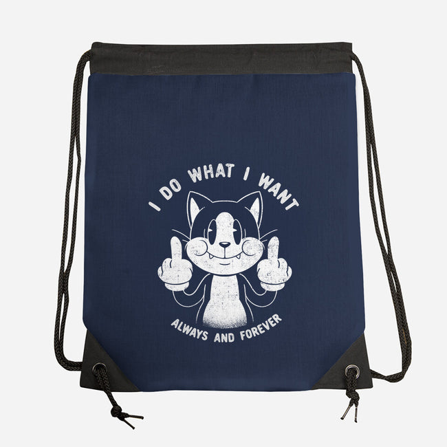 I Do What I Want Funny Cat-None-Drawstring-Bag-tobefonseca