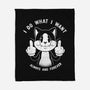 I Do What I Want Funny Cat-None-Fleece-Blanket-tobefonseca