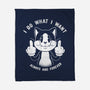 I Do What I Want Funny Cat-None-Fleece-Blanket-tobefonseca