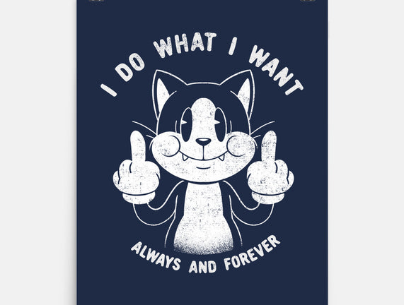 I Do What I Want Funny Cat
