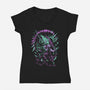Seven Seconds Till The End-Womens-V-Neck-Tee-ilustrata