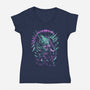 Seven Seconds Till The End-Womens-V-Neck-Tee-ilustrata