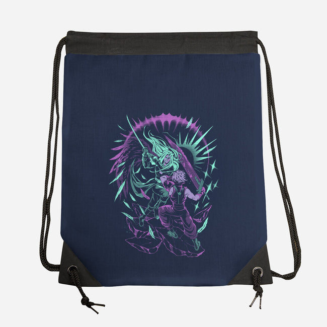 Seven Seconds Till The End-None-Drawstring-Bag-ilustrata