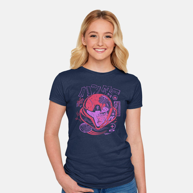 Hunter's Mind-Womens-Fitted-Tee-ilustrata
