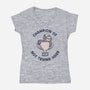 Slacker Champ-Womens-V-Neck-Tee-rarpoint