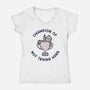 Slacker Champ-Womens-V-Neck-Tee-rarpoint