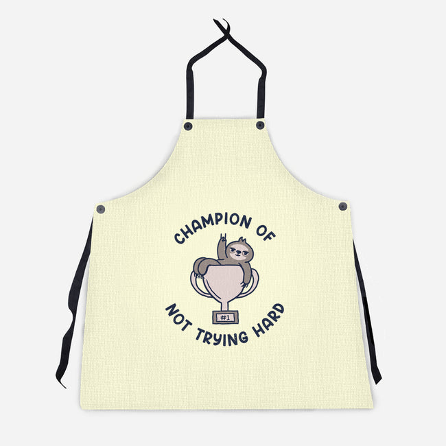 Slacker Champ-Unisex-Kitchen-Apron-rarpoint