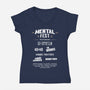Mental Fest-Womens-V-Neck-Tee-rarpoint