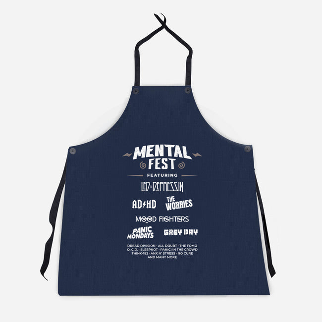 Mental Fest-Unisex-Kitchen-Apron-rarpoint