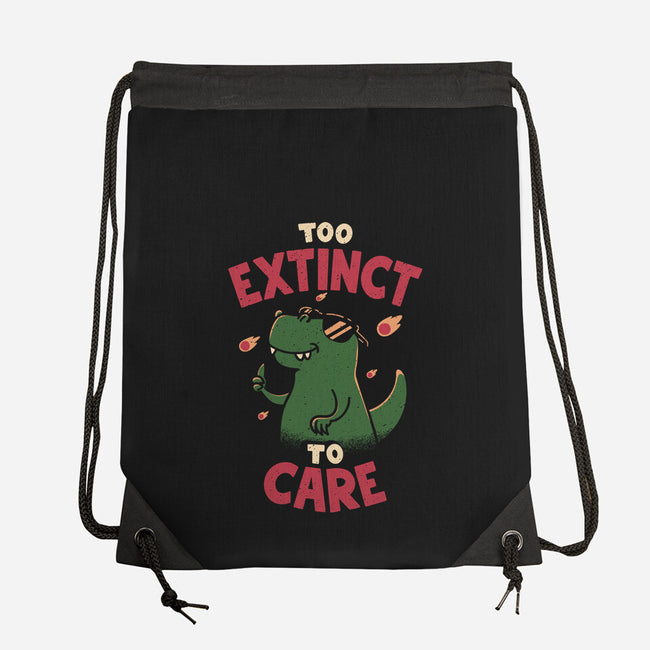 Too Extinct To Care-None-Drawstring-Bag-rarpoint