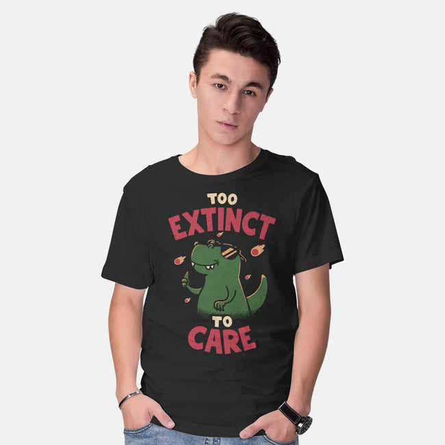 Too Extinct To Care-Mens-Basic-Tee-rarpoint