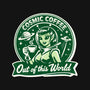 Cosmic Coffee-Womens-V-Neck-Tee-palmstreet