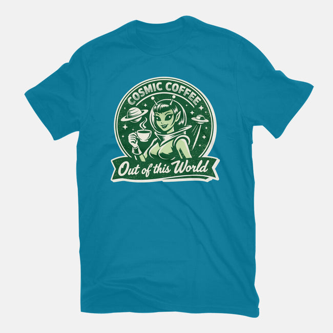 Cosmic Coffee-Womens-Fitted-Tee-palmstreet