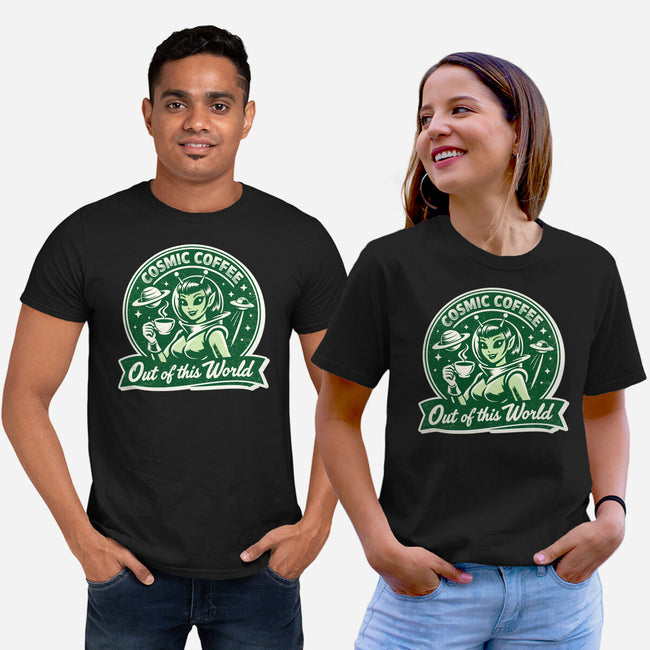 Cosmic Coffee-Unisex-Basic-Tee-palmstreet