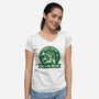 Cosmic Coffee-Womens-V-Neck-Tee-palmstreet