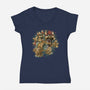 Big Boss Of The Kingdom-Womens-V-Neck-Tee-glitchygorilla
