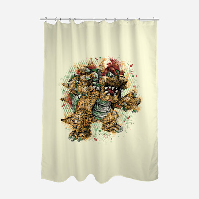 Big Boss Of The Kingdom-None-Polyester-Shower Curtain-glitchygorilla