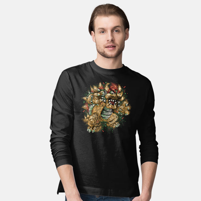 Big Boss Of The Kingdom-Mens-Long Sleeved-Tee-glitchygorilla