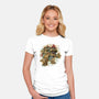 Big Boss Of The Kingdom-Womens-Fitted-Tee-glitchygorilla