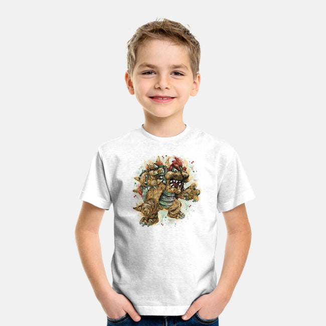 Big Boss Of The Kingdom-Youth-Basic-Tee-glitchygorilla