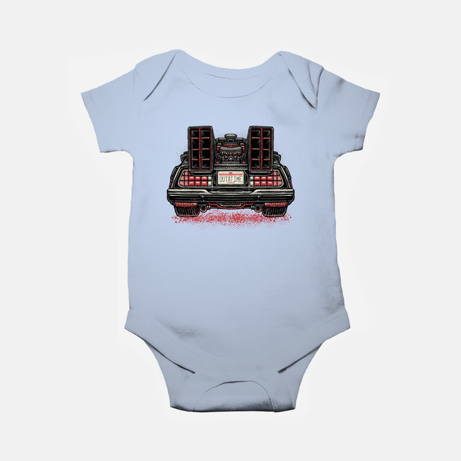 Eighties Time Machine-Baby-Basic-Onesie-glitchygorilla