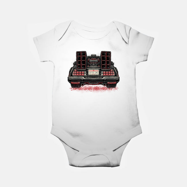 Eighties Time Machine-Baby-Basic-Onesie-glitchygorilla