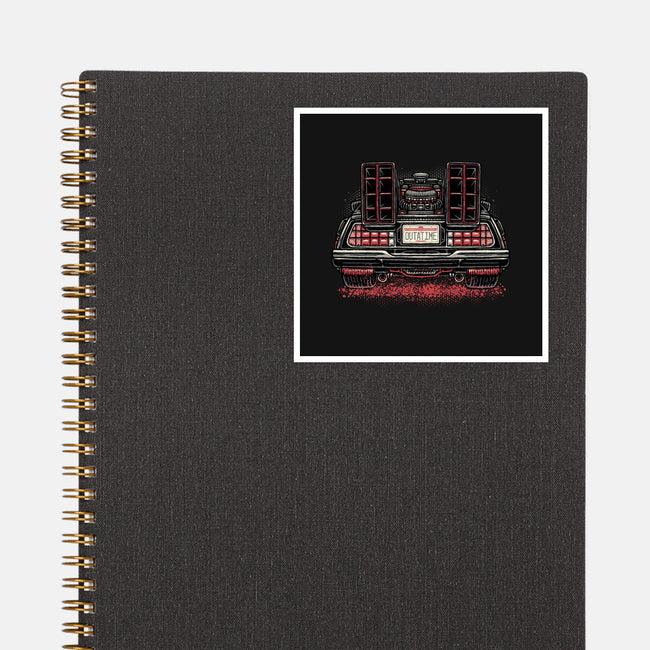 Eighties Time Machine-None-Glossy-Sticker-glitchygorilla