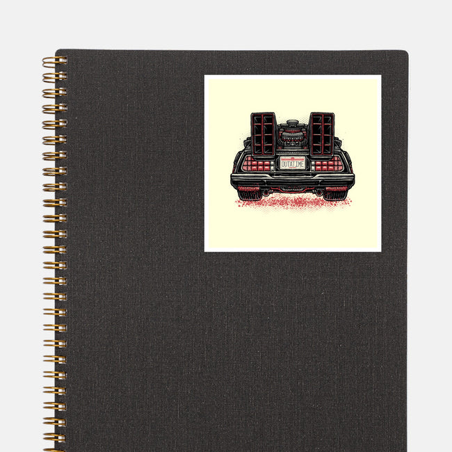 Eighties Time Machine-None-Glossy-Sticker-glitchygorilla