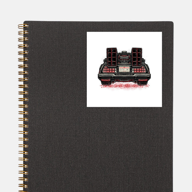 Eighties Time Machine-None-Glossy-Sticker-glitchygorilla
