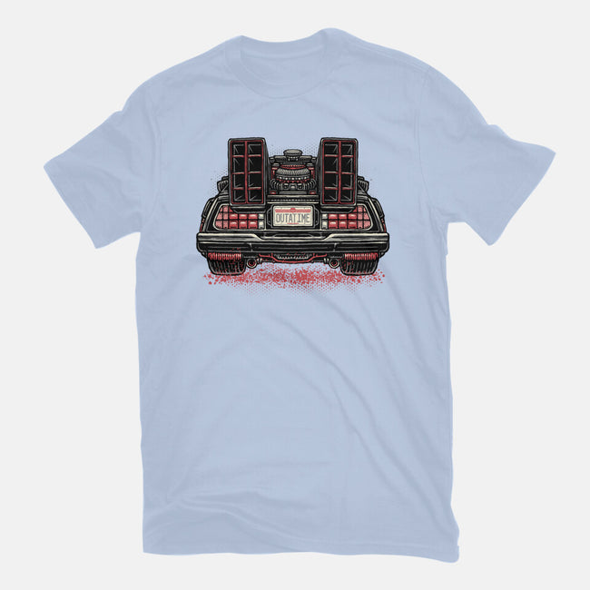 Eighties Time Machine-Womens-Basic-Tee-glitchygorilla