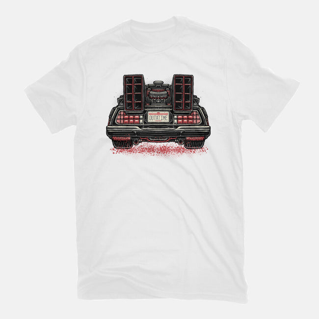 Eighties Time Machine-Womens-Basic-Tee-glitchygorilla