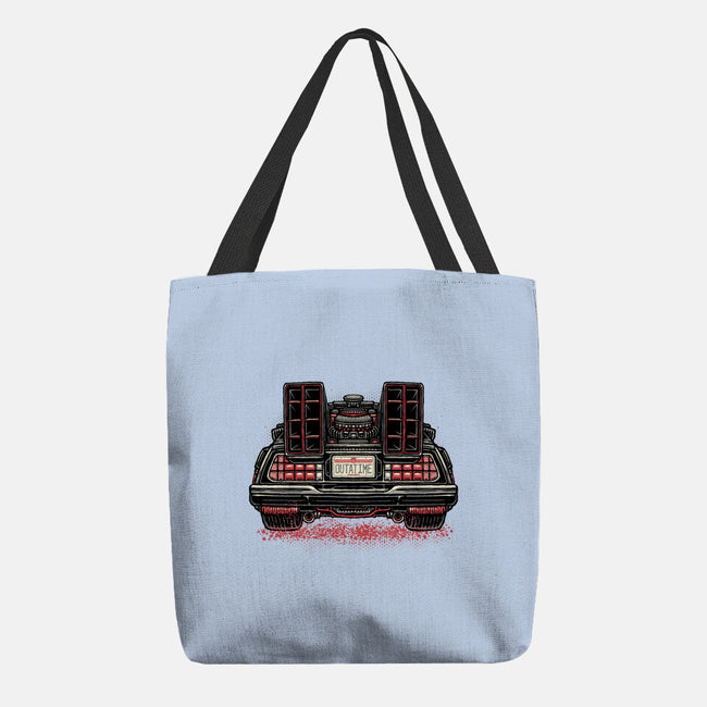 Eighties Time Machine-None-Basic Tote-Bag-glitchygorilla