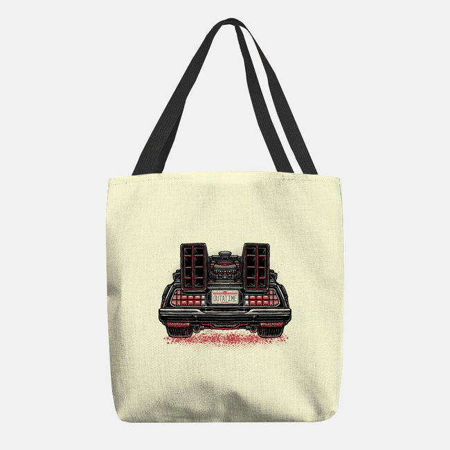 Eighties Time Machine-None-Basic Tote-Bag-glitchygorilla