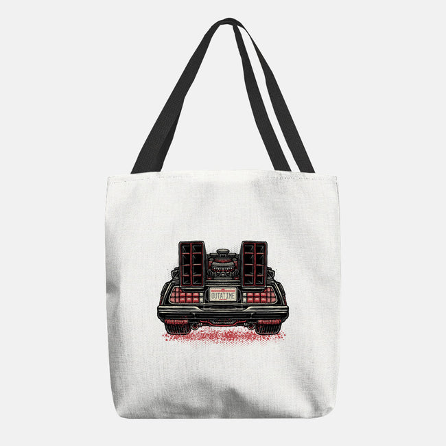 Eighties Time Machine-None-Basic Tote-Bag-glitchygorilla