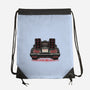 Eighties Time Machine-None-Drawstring-Bag-glitchygorilla