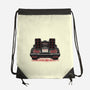 Eighties Time Machine-None-Drawstring-Bag-glitchygorilla