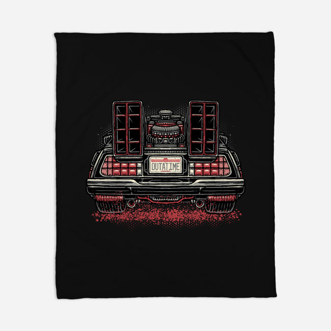 Eighties Time Machine-None-Fleece-Blanket-glitchygorilla