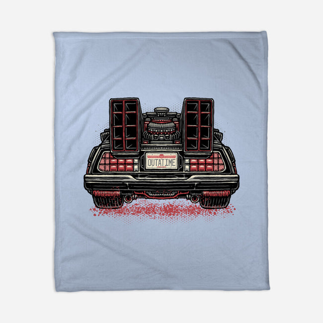 Eighties Time Machine-None-Fleece-Blanket-glitchygorilla