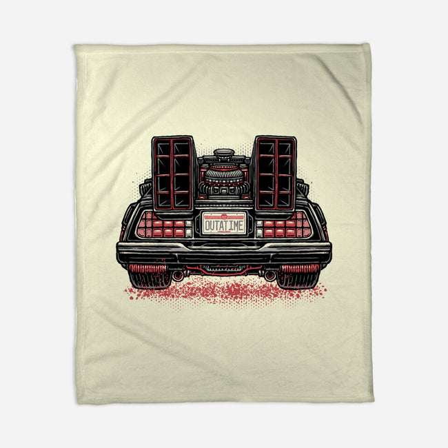 Eighties Time Machine-None-Fleece-Blanket-glitchygorilla