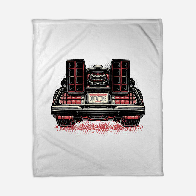 Eighties Time Machine-None-Fleece-Blanket-glitchygorilla