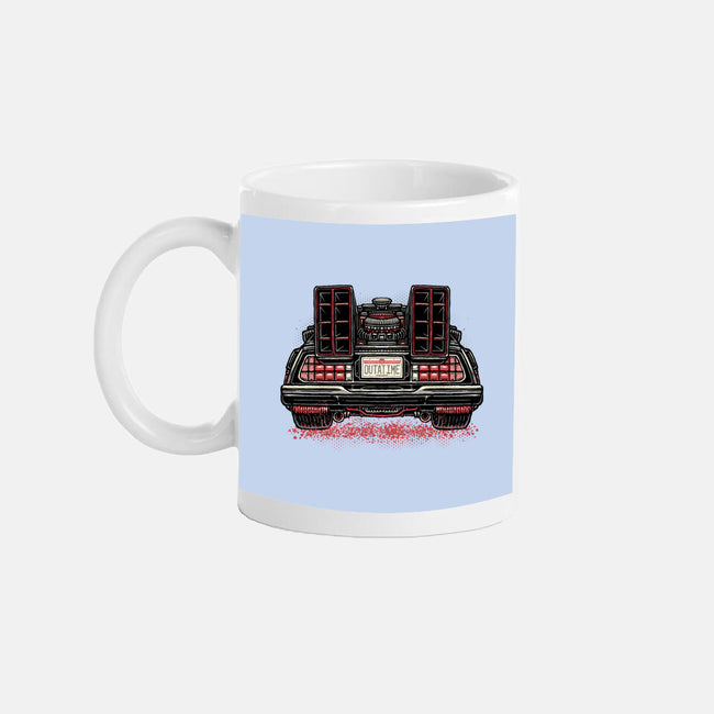 Eighties Time Machine-None-Mug-Drinkware-glitchygorilla