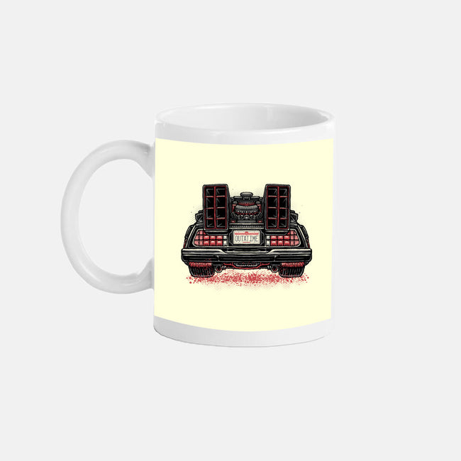 Eighties Time Machine-None-Mug-Drinkware-glitchygorilla