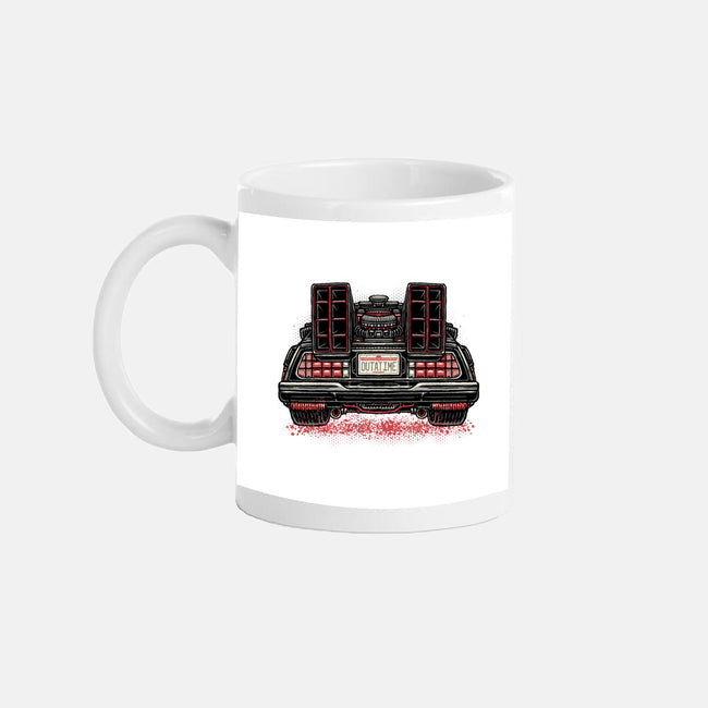 Eighties Time Machine-None-Mug-Drinkware-glitchygorilla