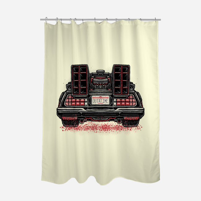 Eighties Time Machine-None-Polyester-Shower Curtain-glitchygorilla