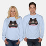 Eighties Time Machine-Unisex-Crew Neck-Sweatshirt-glitchygorilla