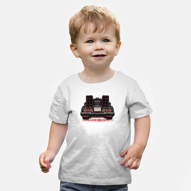 Eighties Time Machine-Baby-Basic-Tee-glitchygorilla